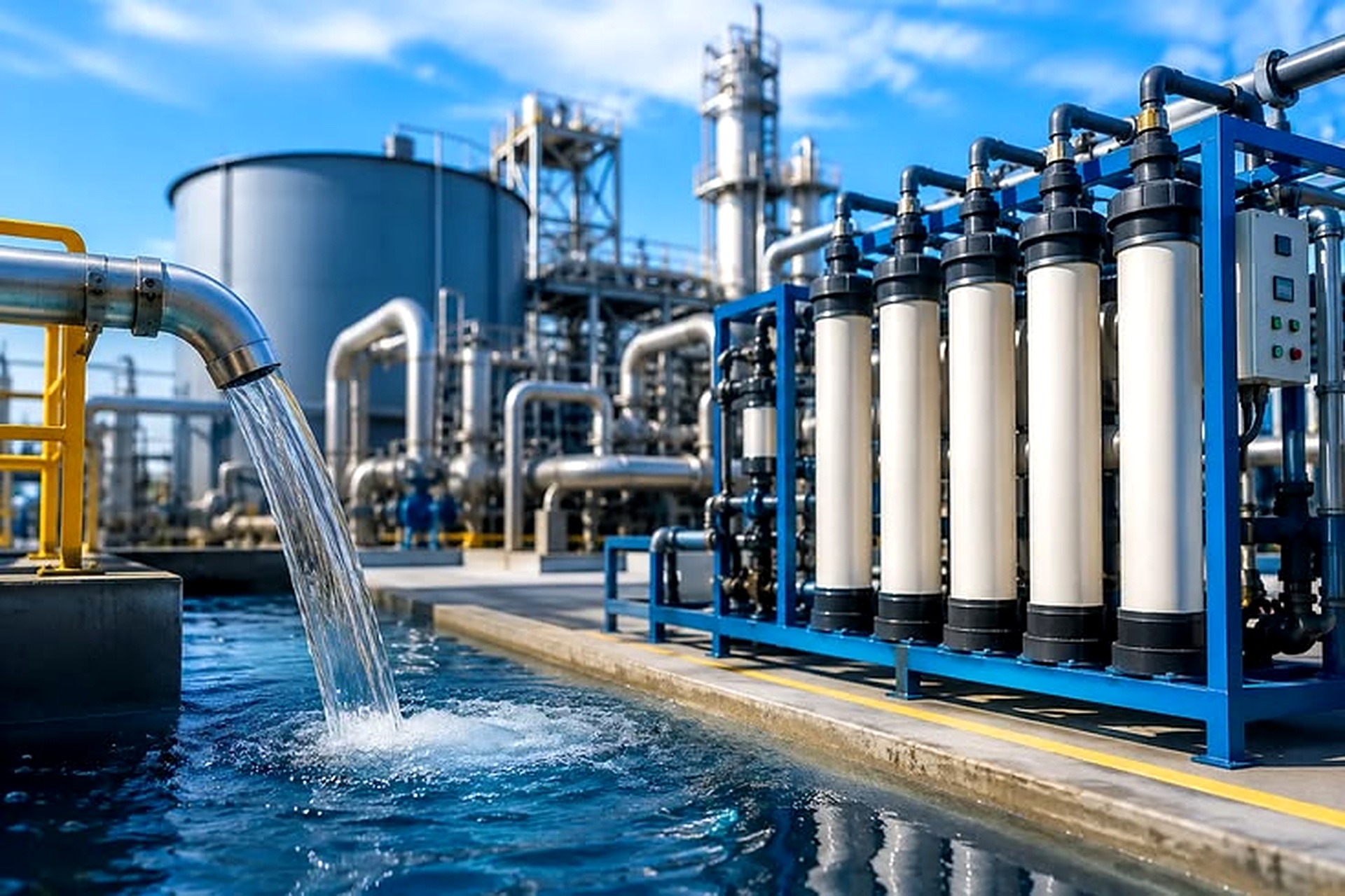 Industrial water treatment facility