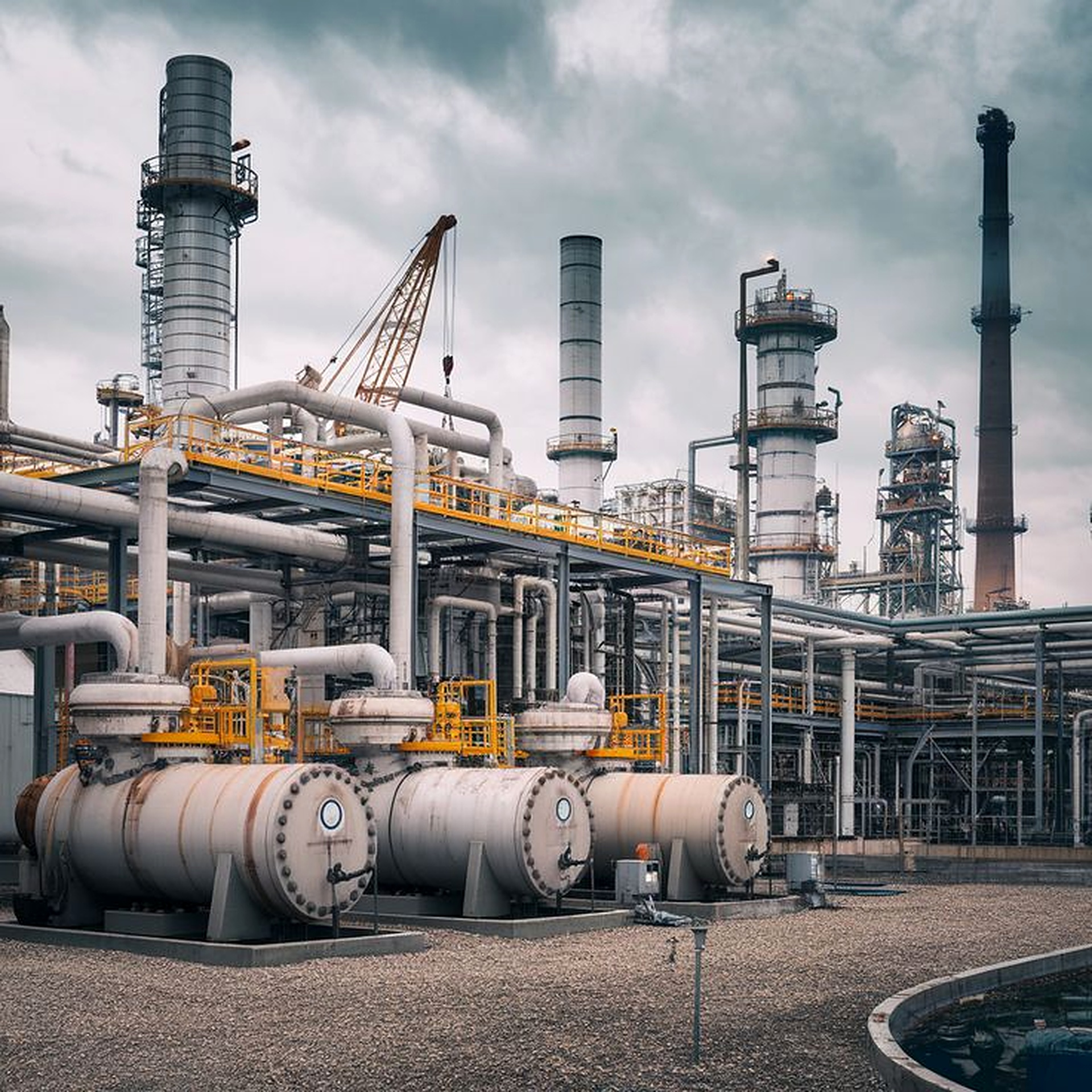 Petrochemical refinery plant