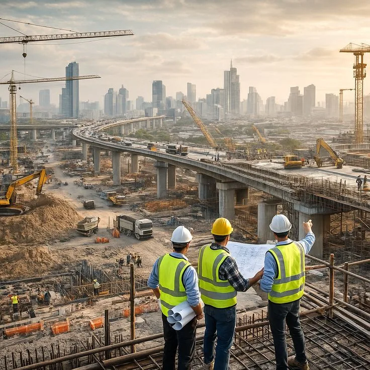 Infrastructure under construction